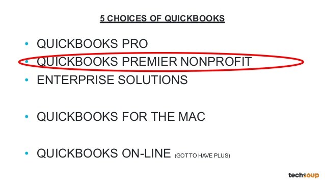 quickbooks pro for mac non profit version